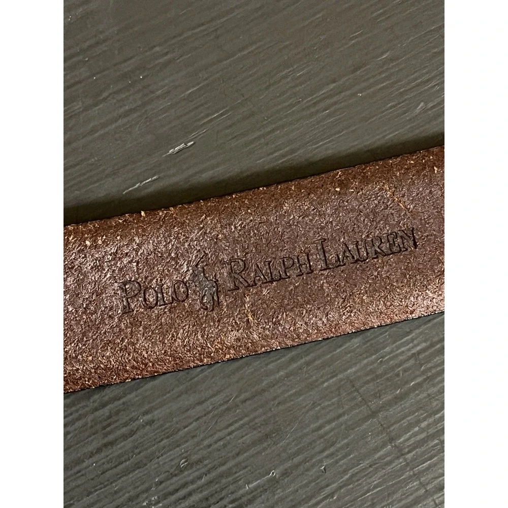 Polo Ralph‎ Lauren Belt Mens 42 105cm Brown Genuine Italian Leather